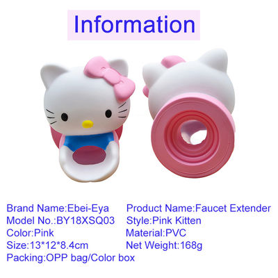 Nontoxic Hello Kitty Character PVC Kids Faucet Extender